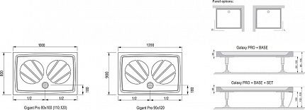 Душевой поддон Ravak GIGANT PRO 120x80 белый