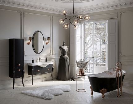 Зеркало Clarberg Borgia BOR0210BLK