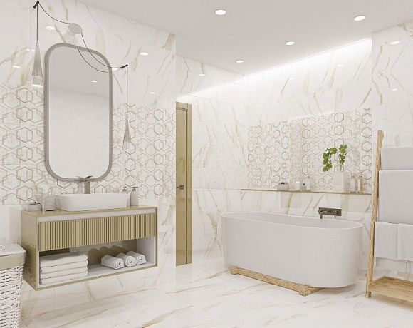 Плитка Azori Apulia Oro. Фото в интерьере