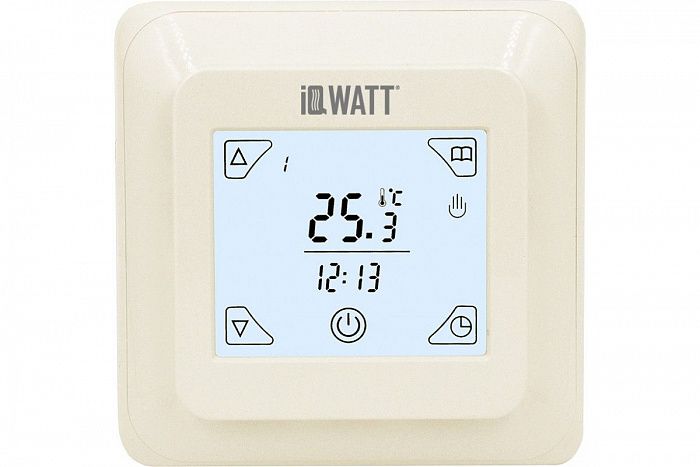 IQ THERMOSTAT TS IVORY - программируемый терморегулятор с сенсорным экраном для теплого пола