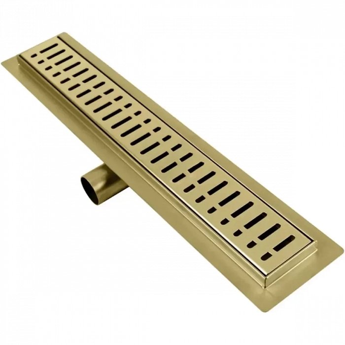Душевой трап (лоток) Raglo R650.60.03 60 см, с решеткой, перфорированный, золотой матовый