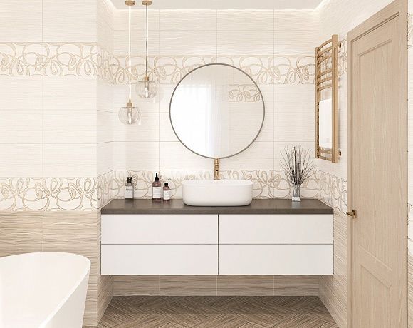 Керамогранит Alma Ceramica Plesso. Фото в интерьере