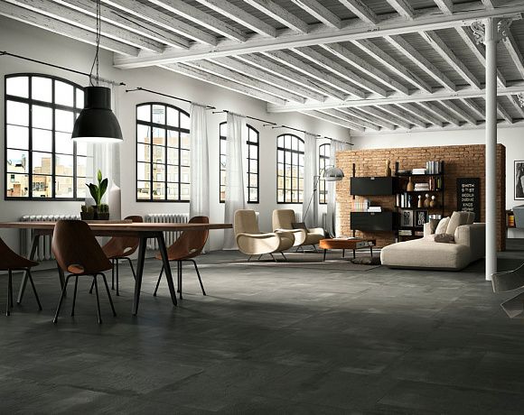 Керамогранит Imola Ceramica Creative Concrete. Фото в интерьере