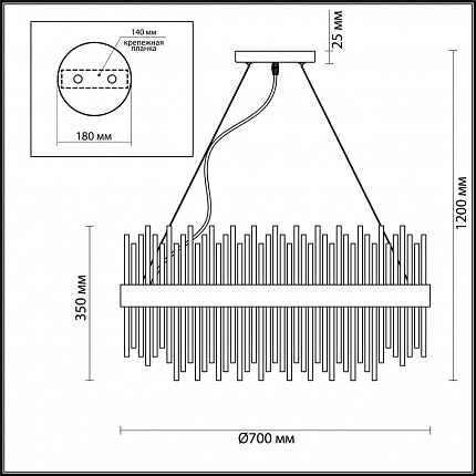 Люстра ODEON LIGHT FOCCO 4722/18 HALL