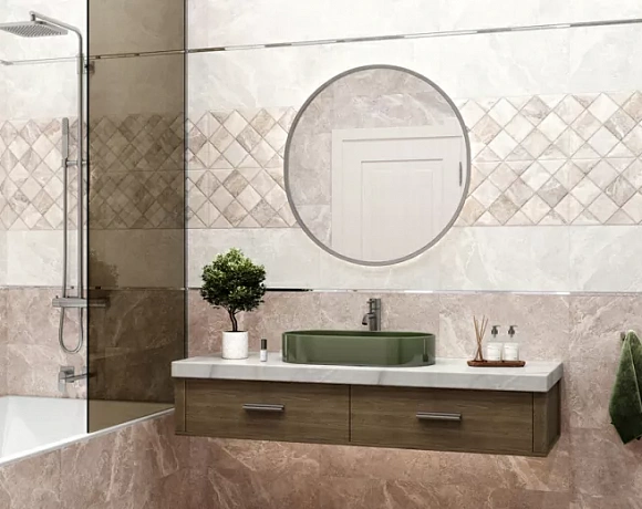Керамогранит Alma Ceramica Persey. Фото в интерьере