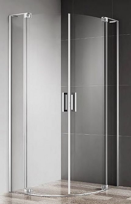 Душевой уголок CEZARES SLIDER R-2, SLIDER-R-2-80/90-C-NERO
