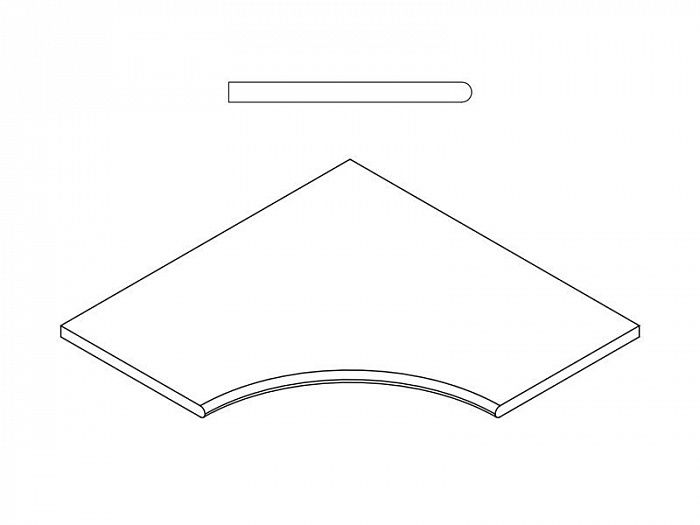 Декор Italon СИЛЬВЕР БОРТ.60X60 УГЛ.ЗАКР.30