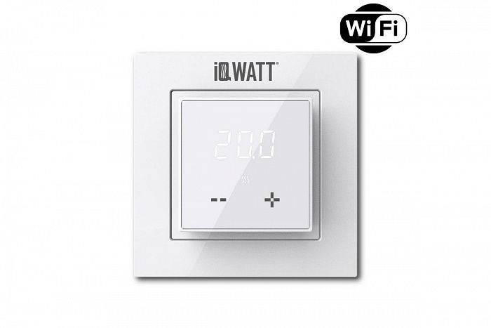 IQ THERMOSTAT D WiFi WHITE - программируемый терморегулятор с сенсорным экраном для теплого пола