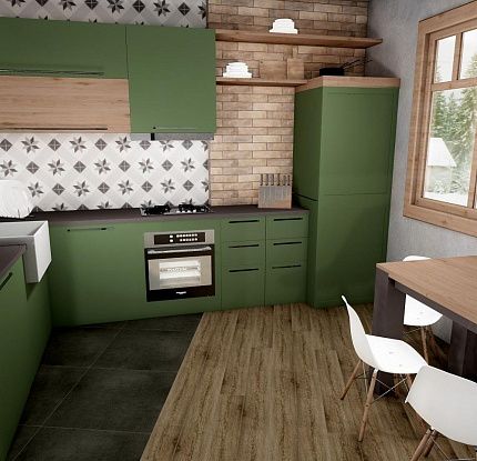 Керамогранит Creto  Laminat коричневый 15х90