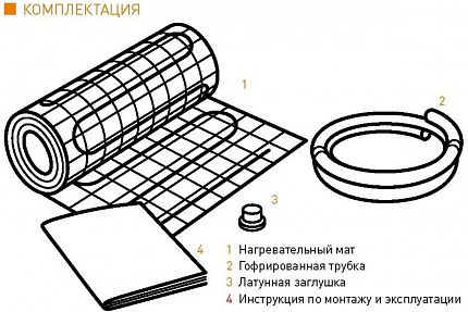 IQ FLOOR MAT PRO 8,0 кв.м. - теплый пол под плитку 200Вт/м²