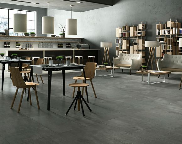 Керамогранит Imola Ceramica Creative Concrete. Фото в интерьере