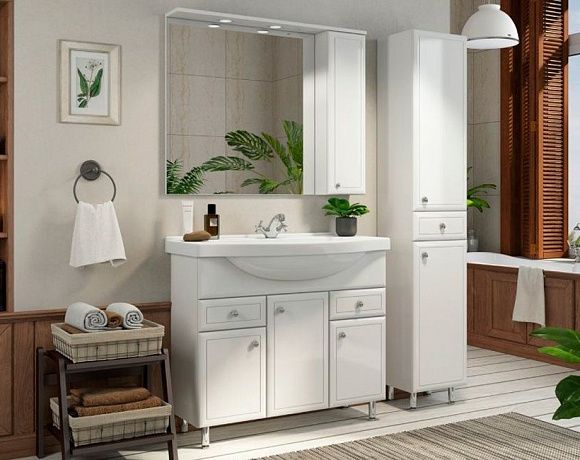 Мебель для ванной Comforty Сочи. Фото в интерьере