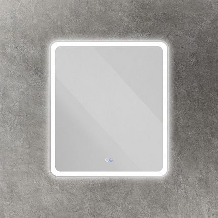 MULTICOLORE Зеркало со встроенной разноцветной подсветкой RGB и сенсорным выключателем CZR-SPC-MC-700-800-RGB-TCH, 12V, 220-240V, 700x800x30